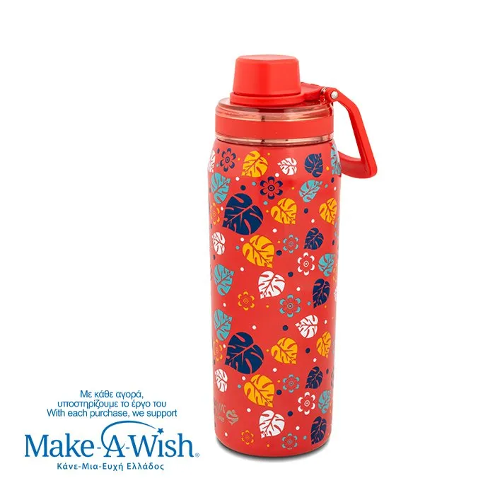 Θερμός μπουκάλι ανοξείδωτο με στόμιο "We Care", Aloha 500ml