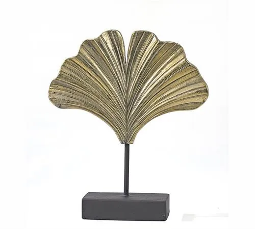GA289 ΔΙΑΚΟΣΜΗΤΙΚΟ ΧΡΥΣΟ ΦΥΛΛΟ GINGKO ΣΕ ΒΑΣΗ 30Χ35.5