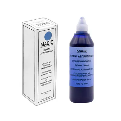 MAGIC ΜΕΛΑΝΙ ΜΑΡΚ.ΠΙΝΑΚΟΣ 200ml ΜΠΛΕ ΠΛΑΣΤ.ΜΠΟΥΚΑΛΙ