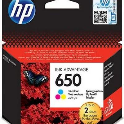 HP INK #650 TRICOLOR 5ML 200Φ. #CZ102AE
