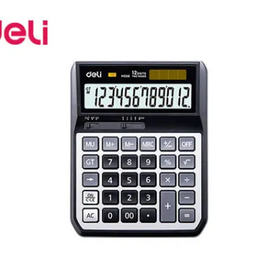 DELI ΑΡΙΘ/ΝΗ 12Ψ ΜΠΑΤ/ΗΛ. % ΡΙΖΑ ΜΕΤ. 17.3x13.46x4.12cm POWER EM00820 ΜΑΥΡΗ