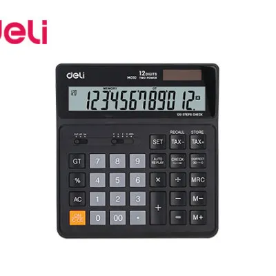 DELI ΑΡΙΘ/ΝΗ 12Ψ ΜΠΑΤ/ΗΛ. ΑΠΟΦΟΡ. 120 ΒΗΜ 15x16x3.3cm SMART EM01020 ΜΑΥΡΗ