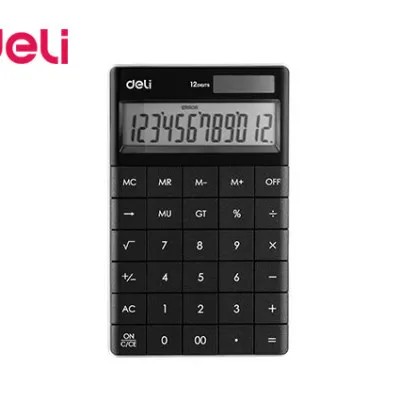 DELI ΑΡΙΘ/ΝΗ 12Ψ ΜΠΑΤ/ΗΛ. % ΡΙΖΑ 16.5x10.3x1.5cm TOUCH E1589P ΜΑΥΡΗ