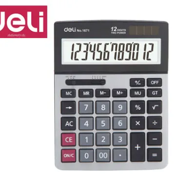 DELI ΑΡΙΘ/ΝΗ 12Ψ ΜΠΑΤ/ΗΛ. % ΡΙΖΑ ΜΕΤ. 18.5x13.5x3.75cm CORE E1671 ΑΣΗΜΙ