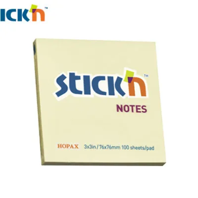 STICK'N ΧΑΡΤΙΑ ΣΗΜ.ΑΥΤΟΚ.76x76χιλ. 100Φ. ΚΙΤΡ.  