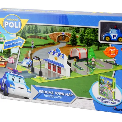 ROBOCAR POLI BROOMS TOWN MAP-ΑΡΧΗΓΕΙΟ