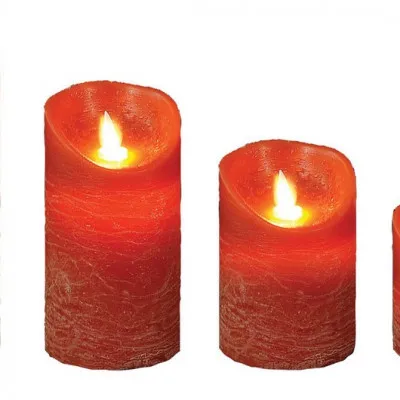 ΚΕΡΙ LED ΚΟΚΚΙΝΟ 17.5CM-8CM
