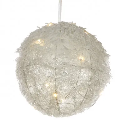 ΦΩΤΙΖΟΜΕΝΗ ΧΙΟΝΙΣΜΕΝΗ ΜΠΑΛΑ 20CM 20LED